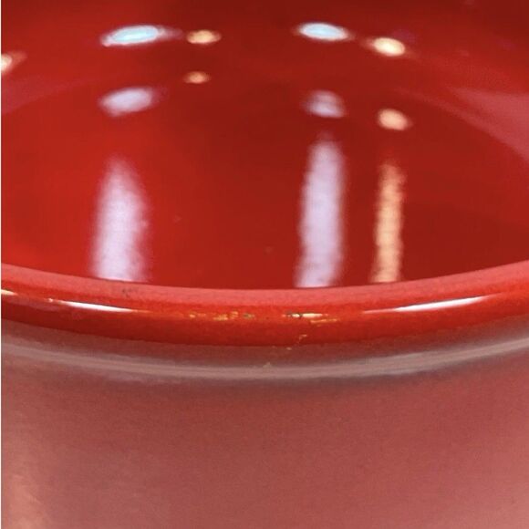 Waechtersbach Germany Large Red Cherry Serving Salad Mixing Bowl 9" Vintage - Picture 6 of 9